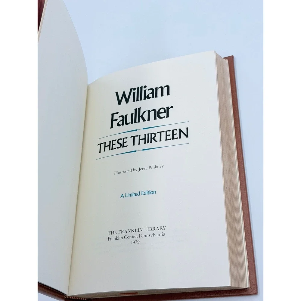 William‎ Faulkner These Thirteen Franklin Library 1979 Leather Limited Edition